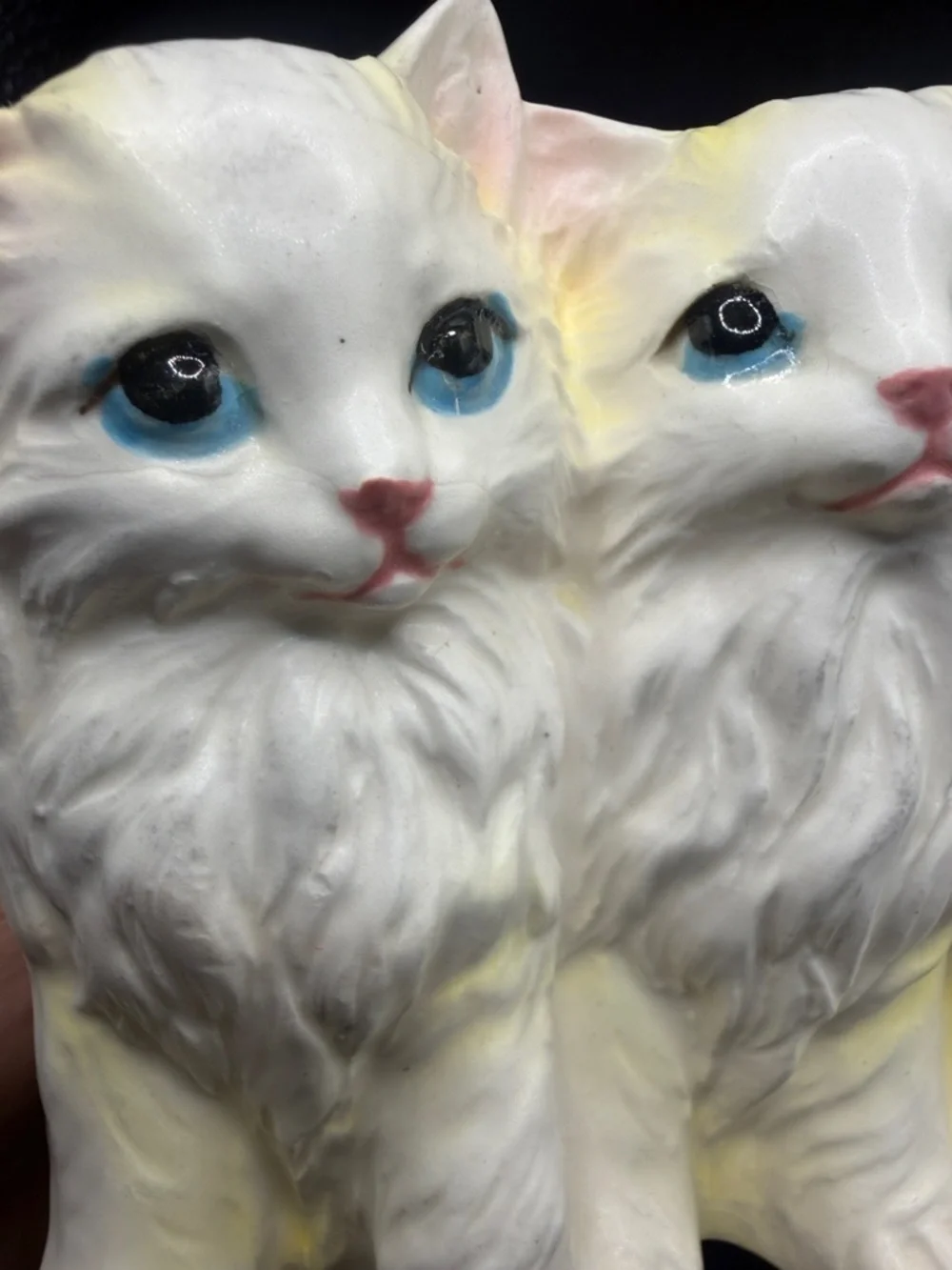 Napcoware Vintage Napco Three White Kittens Ceramic Kitty Cat Planter Vase Decor